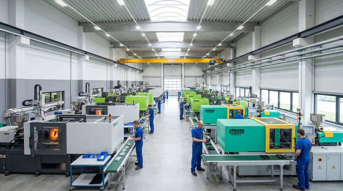 Plastic injection molding factory